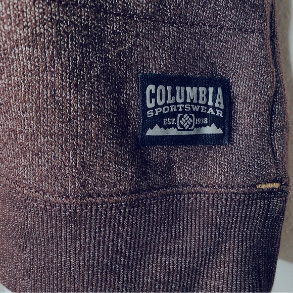 Columbia Mens Thermal cozy crewneck Sweatshirt Gorpcore brown M - Picture 2 of 8